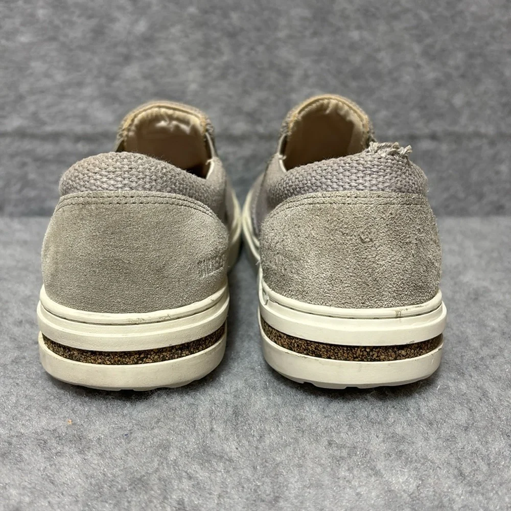 BIRKENSTOCK Flat Canvas grey Suede Low Shoes Size EUR 39 US 8 - Picture 3 of 11